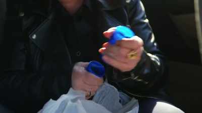 Blue valium bottles. [chuckles] - All the Beauty and the Bloodshed
