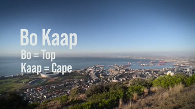 - Bo meaning "top,"
Kaap meaning "cape" in Afrikaans. - Searching for Soul Food
