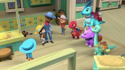 Bo (narrating): Thanks to some
good advice from her Ma, - Dino Ranch