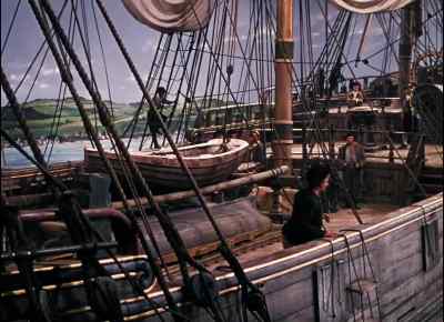 ...  Boat alongside, sir.  ... - Treasure Island