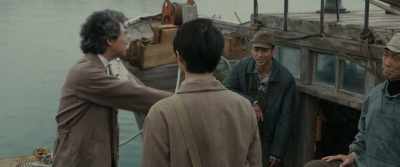 Boat captain Akitsu, and Mizushima.
"The kid" and "Doc." - Godzilla Minus One