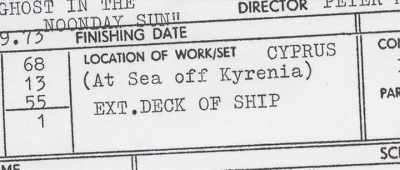 Boat moved
about so much, - The Ghost of Peter Sellers