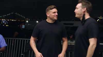 Bobby looks like Kingpin
trying to find Spider-Man. - Colin Quinn & Friends: A Parking Lot Comedy Show