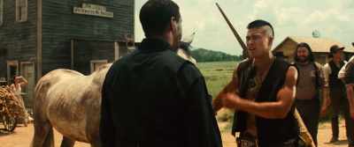 Bogue comes with his men. - The Magnificent Seven