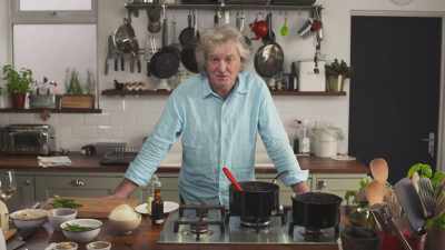 Boiled up the carcass in water - James May: Oh Cook!