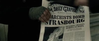 Bombing in Strasbourg,
Read all about it. - Sherlock Holmes: A Game of Shadows