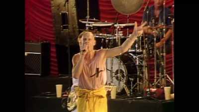 ♪ Bombs and trenches
All in rows♪ - Midnight Oil: The Hardest Line