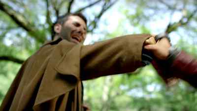 - (bones cracking)
- (screams) - Into the Badlands