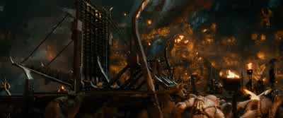 GREAT GOBLIN SINGING Bones will be shatteredNecks will be wrungYou'll be beatenAnd battered From racks you'll be hungYou will die down hereAnd never beFoundDown in the deepOf Goblin town - The Hobbit: An Unexpected Journey