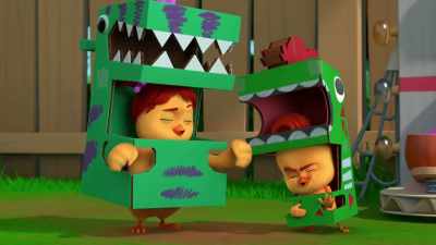 [Boo continues beatboxing] - The Chicken Squad