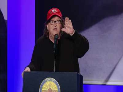 Booby traps. I looked
into a room down there and - Michael Moore in TrumpLand