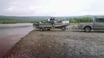 Boogie on down
the river, find a spot
to fish. - Bering Sea Gold