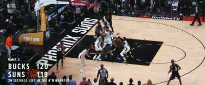 Booker, the drive. Gets inside. - Giannis: The Marvelous Journey