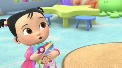 ♪ Books are magic, magic
You can check one out ♪ - CoComelon Lane