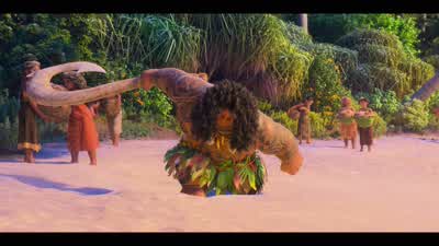 Boom! Nailed it. Ugh. This is a mess. You're welcome. Hey, how's it going? Awesome hair whip. All ri - Moana 2