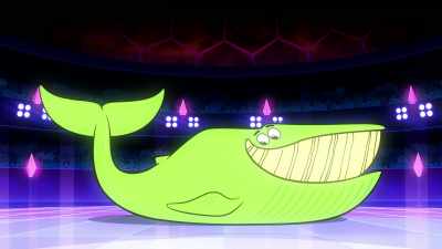 Boom! Now you gots
a whale in yo face, fool. - Teen Titans Go! Vs  Teen Titans