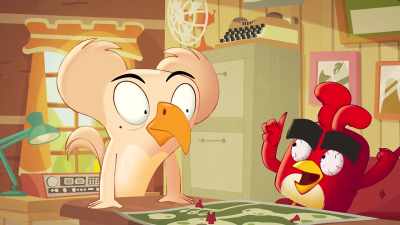 -Boom! Pow! Paw!
-[Harold grunts] - Angry Birds: Summer Madness
