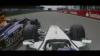 Boom, we touched and I was like…
[imitates crashing] - Brawn: The Impossible Formula 1 Story