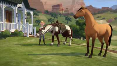[Boomerang coughing and wheezing] - Spirit: Riding Free