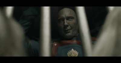 -Boop.
-(ALL LAUGH HEARTILY) - Guardians of the Galaxy Vol. 3
