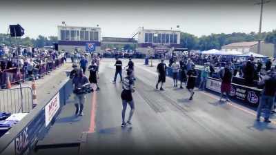 [Boosted over PA] Clear
the track. Clear the track. - Street Outlaws No Prep Kings Team Attack