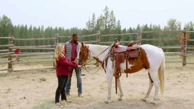 - Boot in a stirrup,
butt in a saddle, easy peasy. - Mistletoe in Montana
