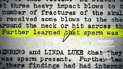 Bornfeld: THIS WAS STILL
PRIOR TO DNA, - The Lake Erie Murders