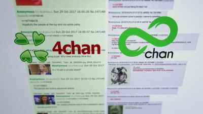 Both 4chan and 8chan
have very similar formats, - Q: Into the Storm