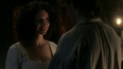 [ both chuckle lightly ] - Outlander