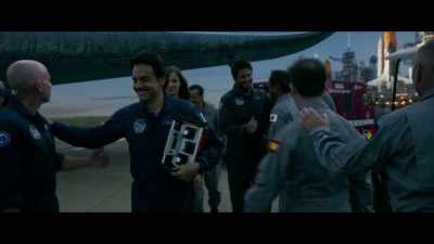 (BOTH CHUCKLING) - Geostorm