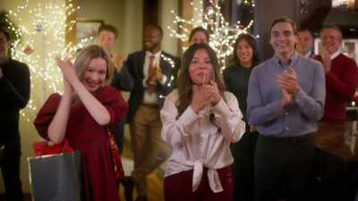 (both chuckling) - Meet Me Under the Mistletoe