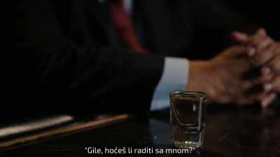 Both get a drink at the bar and he says, - Night Stalker: The Hunt for a Serial Killer