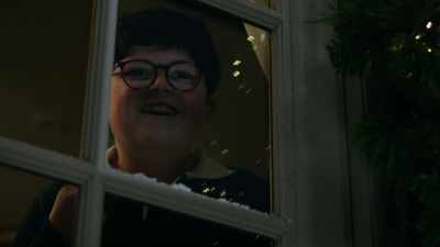 -[both groaning]
-[airbags squeal] - Home Sweet Home Alone