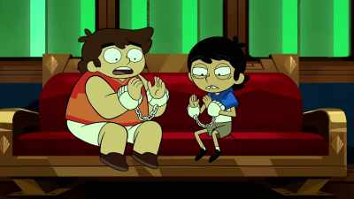[ Both grunt ] - Victor and Valentino
