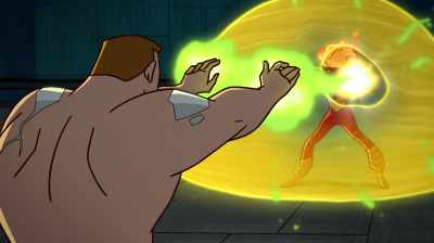 (BOTH GRUNT) - Justice League Action