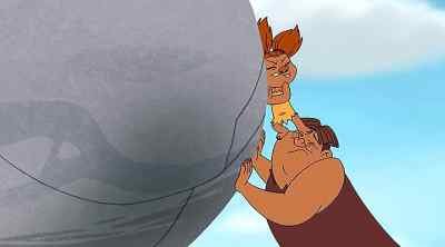 [both grunt] - Dawn of the Croods