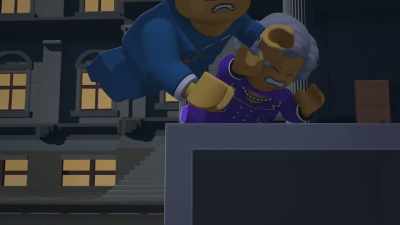 -[both grunting]
-[both gasp] - LEGO City Adventures