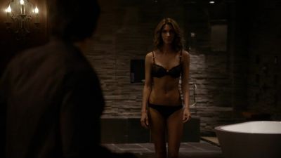 [Both grunting and groaning] - The Vampire Diaries