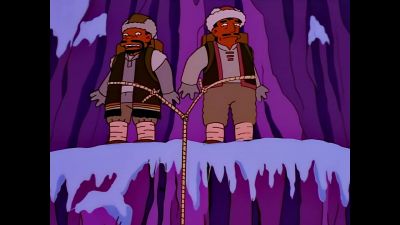 (both grunting) - The Simpsons