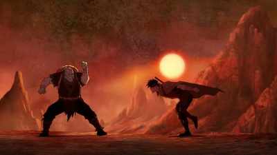 [both grunting] - Mortal Kombat Legends: Snow Blind