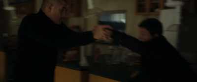 [both grunting] - The Family Plan