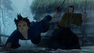 [both grunting] - BLUE EYE SAMURAI