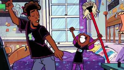 (both grunting) - Marvel's Moon Girl and Devil Dinosaur