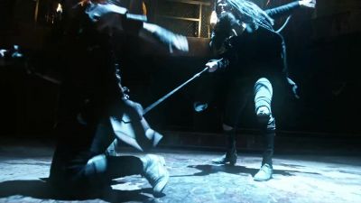 [Both grunting] - The 100