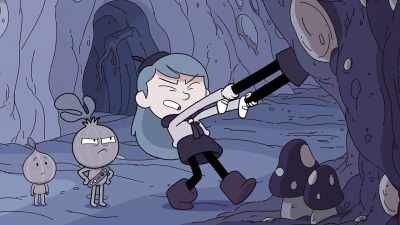 [both grunting] - Hilda