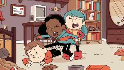 [both grunting] - Hilda