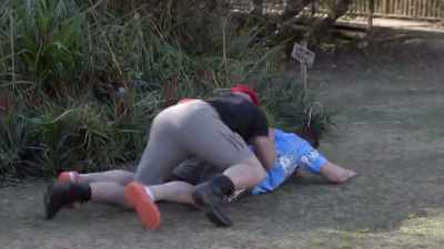 -(both grunting) - Rob Riggle's Ski Master Academy