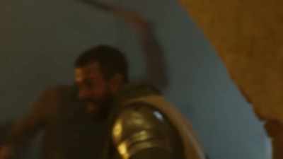 [ Both grunting ] - Knightfall