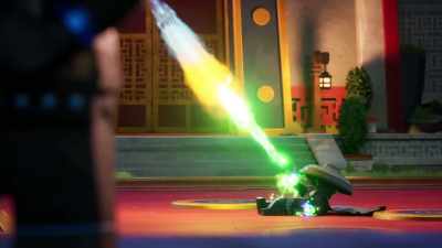 [both grunting with effort] - LEGO Ninjago: Dragons Rising