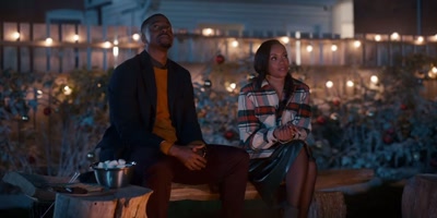 (both): I could
get used to this. - Christmas with a Kiss